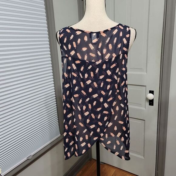 TORRID Chiffon Popsicle Print Tulip Back Tank - Picture 7 of 7